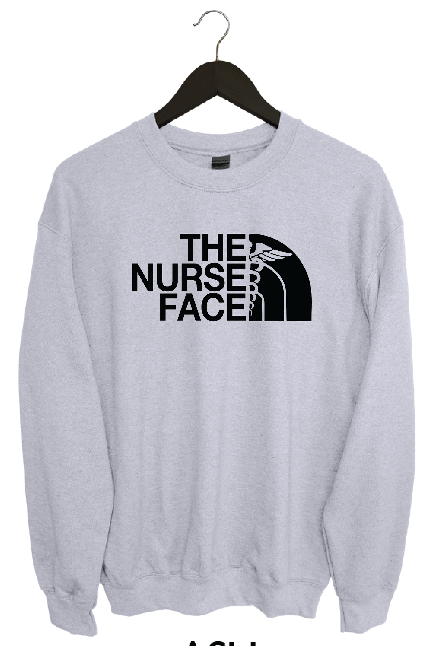 the nurse face crewneck sweater (perfect for any healthcare professional)