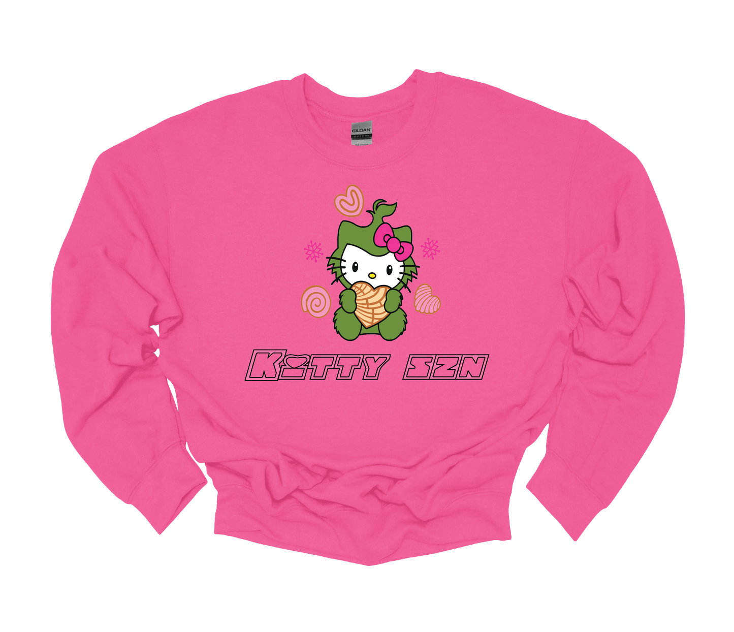 (kitty season) crew neck sweater