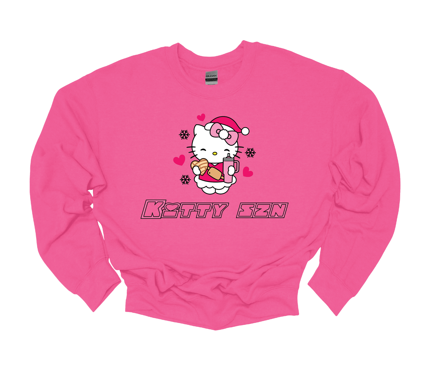 (kitty season) crew neck sweater