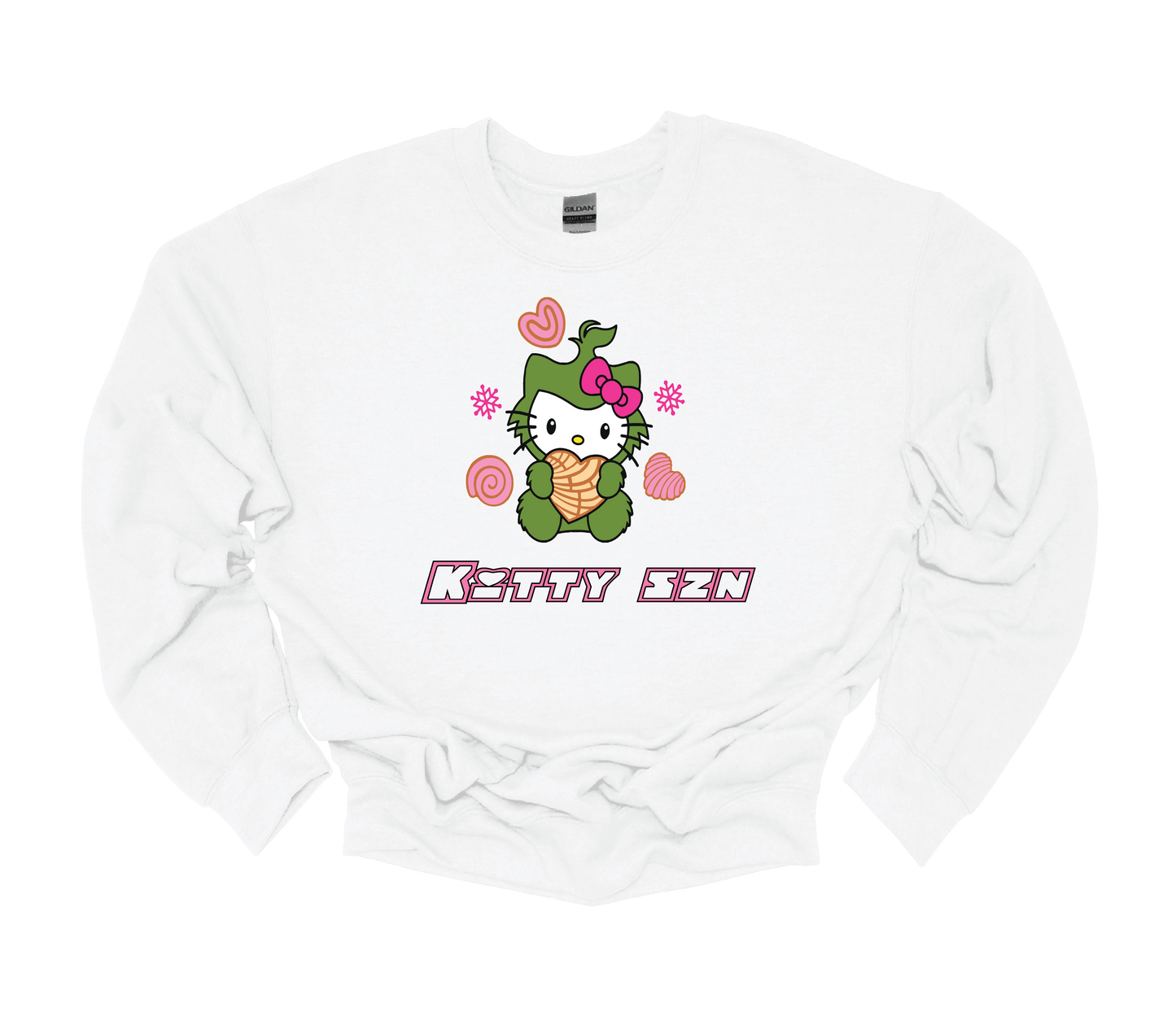 (kitty season) crew neck sweater